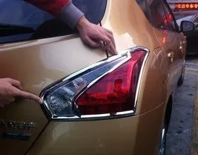 Higher star ABS chrome 2pcs car taillight decoration trim cover/real lamp decorative frame for Nissan TIIDA 2011-2015
Higher star ABS chrome 2pcs car taillight decoration trim cover/real lamp decorative frame for Nissan TIIDA 2011-2015