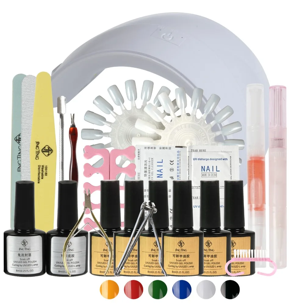 Full Manicure Set With Lamp Nail Kit 36W UV LED Lamp For Nail Art Sets 8ml UV Gel Nail Polish Set Tools For Manicure
Full Manicure Set With Lamp Nail Kit 36W UV LED Lamp For Nail Art Sets 8ml UV Gel Nail Polish Set Tools For Manicure