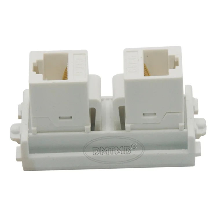 Двойной разъем RJ45 CAT6 femlae С Золотым корпусом | Электроника