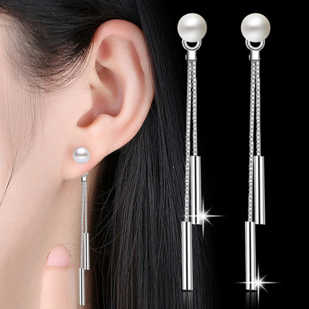 NEHZY S925 Stamp silver jewelry woman fashion simple pearl tassel long earrings female personality Drop Earrings
NEHZY S925 Stamp silver jewelry woman fashion simple pearl tassel long earrings female personality Drop Earrings