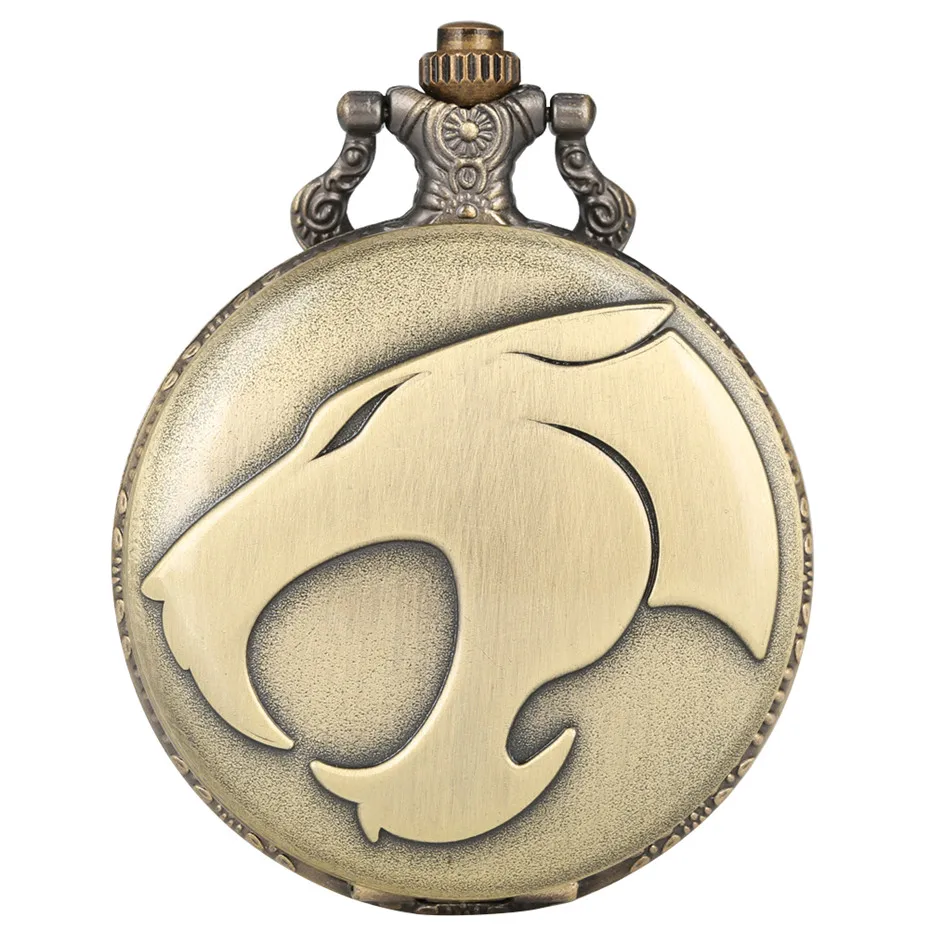 Steampunk Panther Head Display Fob Quartz Pocket Watch with Bronze Necklace Chain Full Hunter Pendant Clock Men Women
Steampunk Panther Head Display Fob Quartz Pocket Watch with Bronze Necklace Chain Full Hunter Pendant Clock Men Women
