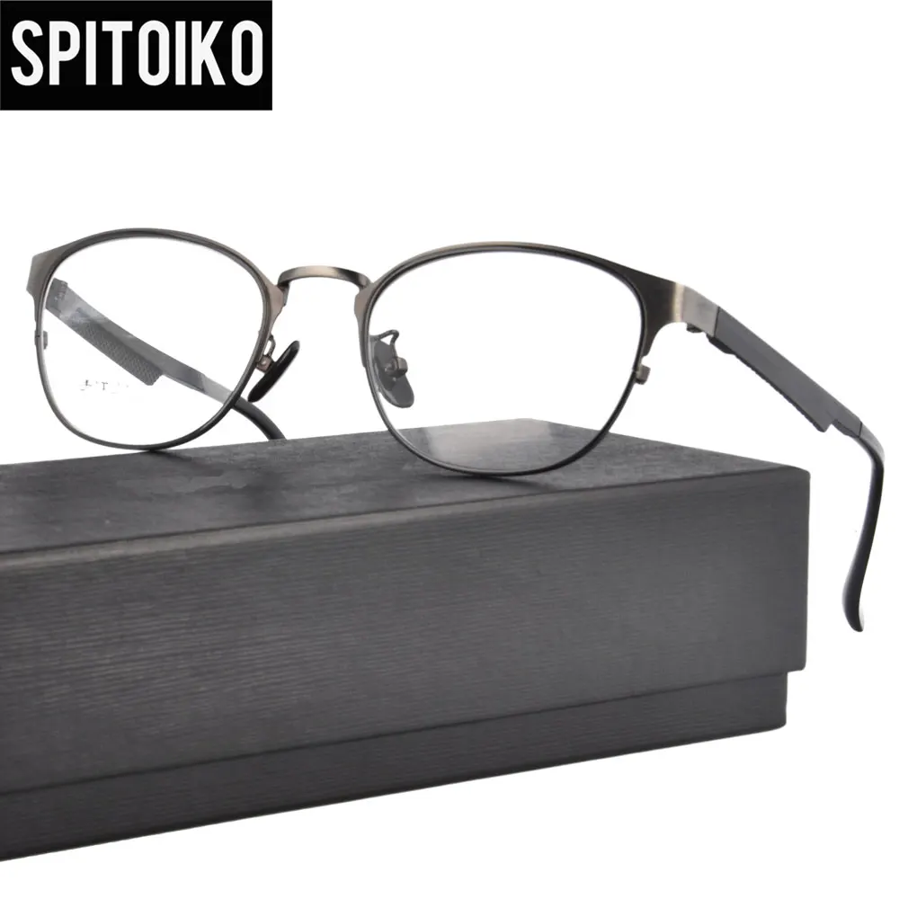 SPITOIKO Metal Glasses Eyewear For Men Full Rim Myopia Eyewear Eyeglasses Prescription Spectacles 8330
SPITOIKO Metal Glasses Eyewear For Men Full Rim Myopia Eyewear Eyeglasses Prescription Spectacles 8330