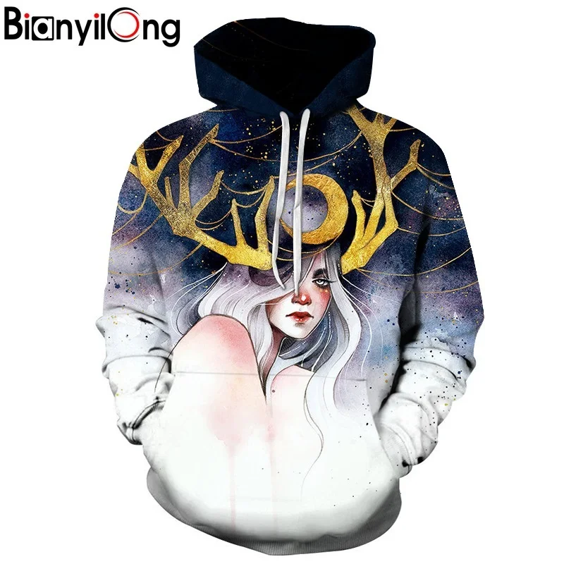 Autumn Winter Fashion Men/women Hoodies beauty grow antlers Hooded Hoody Sweatshirt 3D lovely Tracksuits
Autumn Winter Fashion Men/women Hoodies beauty grow antlers Hooded Hoody Sweatshirt 3D lovely Tracksuits