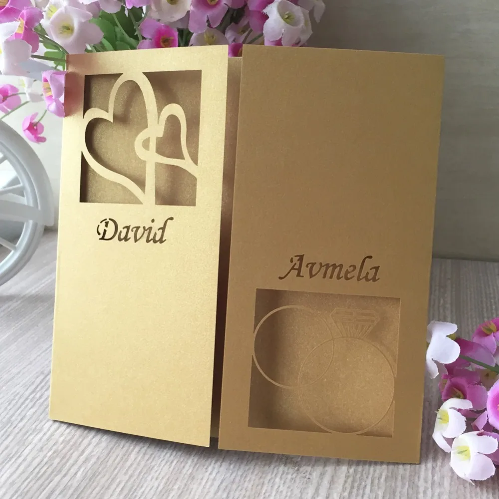 30pcs New Unique design Laser Cut Pearl Paper Hollow Customized name date Wedding Invitations Engagement Wedding Invitation Card
30pcs New Unique design Laser Cut Pearl Paper Hollow Customized name date Wedding Invitations Engagement Wedding Invitation Card