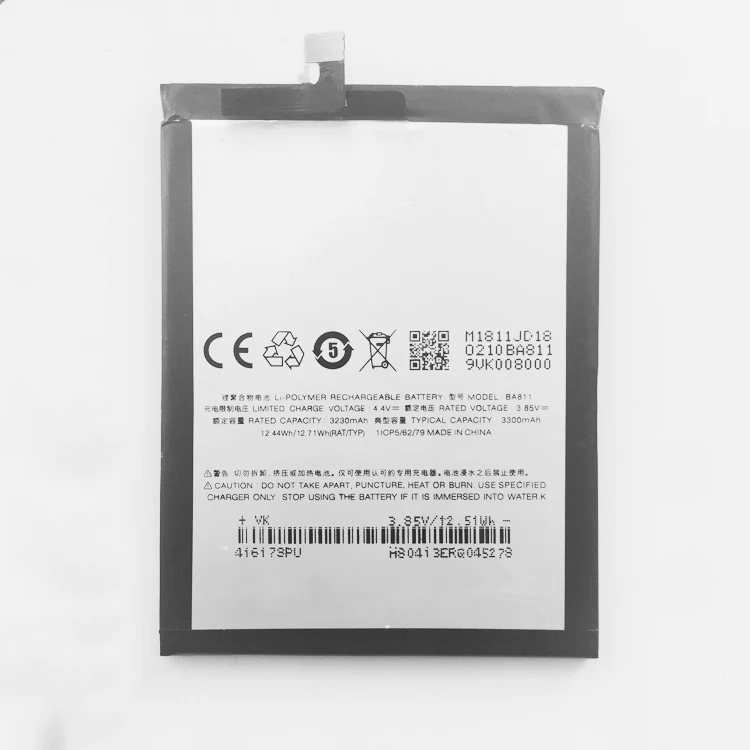 2 шт./лот Новый Сменный аккумулятор ForMeizu Meilan 6T BA811 3300 мАч мобильный телефон сменный литий-ионный аккумулятор
2 шт./лот Новый Сменный аккумулятор ForMeizu Meilan 6T BA811 3300 мАч мобильный телефон сменный литий-ионный аккумулятор