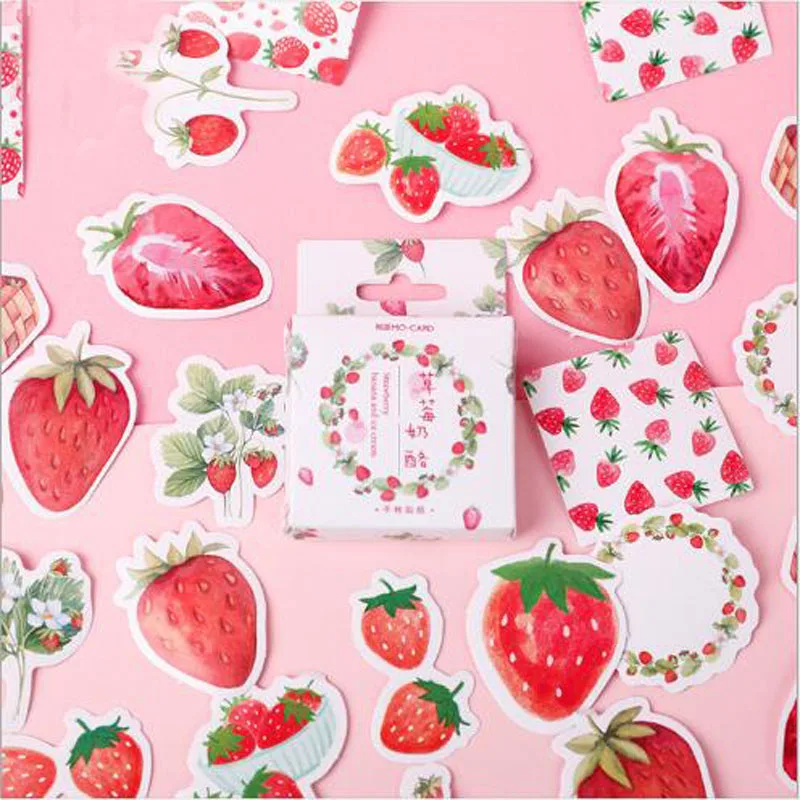 45pcs/box Delicious Strawberry DIY Sticker diary sticker Photo album decoration stickers office stationery School Office Supply
45pcs/box Delicious Strawberry DIY Sticker diary sticker Photo album decoration stickers office stationery School Office Supply