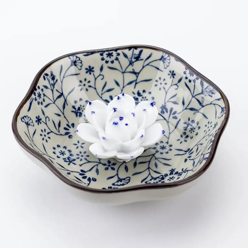 Lotus Incense Sticks Holder Ceramic Incense Burners Portable Porcelain Censer Aromatherapy Furnace Use In Home Office Teahouse
Lotus Incense Sticks Holder Ceramic Incense Burners Portable Porcelain Censer Aromatherapy Furnace Use In Home Office Teahouse