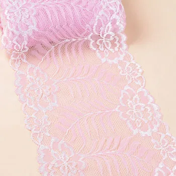 25yards 18cm Width Pink Spandex Elastic Lingerie Lace Trim Flower Stretch Sewing DIY Appliques Lace Fabric For Underwear Bra
25yards 18cm Width Pink Spandex Elastic Lingerie Lace Trim Flower Stretch Sewing DIY Appliques Lace Fabric For Underwear Bra