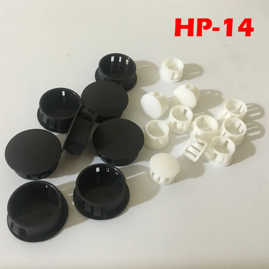 60pcs HP-14 14MM Diameter Black White Nylon Plastic Diameter End Cap Grommet Push Locking Button Cover Panel Drill Hole Plug
60pcs HP-14 14MM Diameter Black White Nylon Plastic Diameter End Cap Grommet Push Locking Button Cover Panel Drill Hole Plug