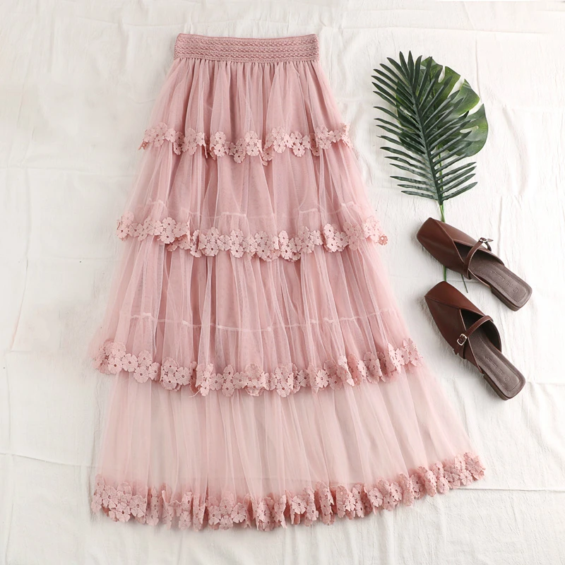 Summer Spring Korean Black White Grey Lace Mesh Patchwork Long Skirt For Women , Womens Woman 2019 New Arrival Layered Skirts
Summer Spring Korean Black White Grey Lace Mesh Patchwork Long Skirt For Women , Womens Woman 2019 New Arrival Layered Skirts