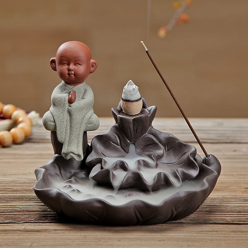 PINNY Creative Bouddha Ceramic Backflow Incense Burner Handmade Stick Incense Holder Home Decoration Ceramic Crafts Censer
PINNY Creative Bouddha Ceramic Backflow Incense Burner Handmade Stick Incense Holder Home Decoration Ceramic Crafts Censer
