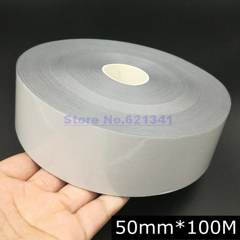 50mm*100m Silver Reflective Fabric Tape No Elastic Material Iron On Clothes Excellent Silver Reflective Tape
50mm*100m Silver Reflective Fabric Tape No Elastic Material Iron On Clothes Excellent Silver Reflective Tape