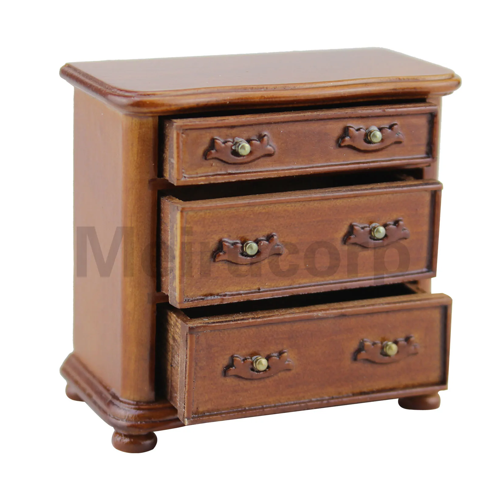 1:12 scale dollhouse miniature furniture Lovely Walnut Three drawers small cabinet
1:12 scale dollhouse miniature furniture Lovely Walnut Three drawers small cabinet