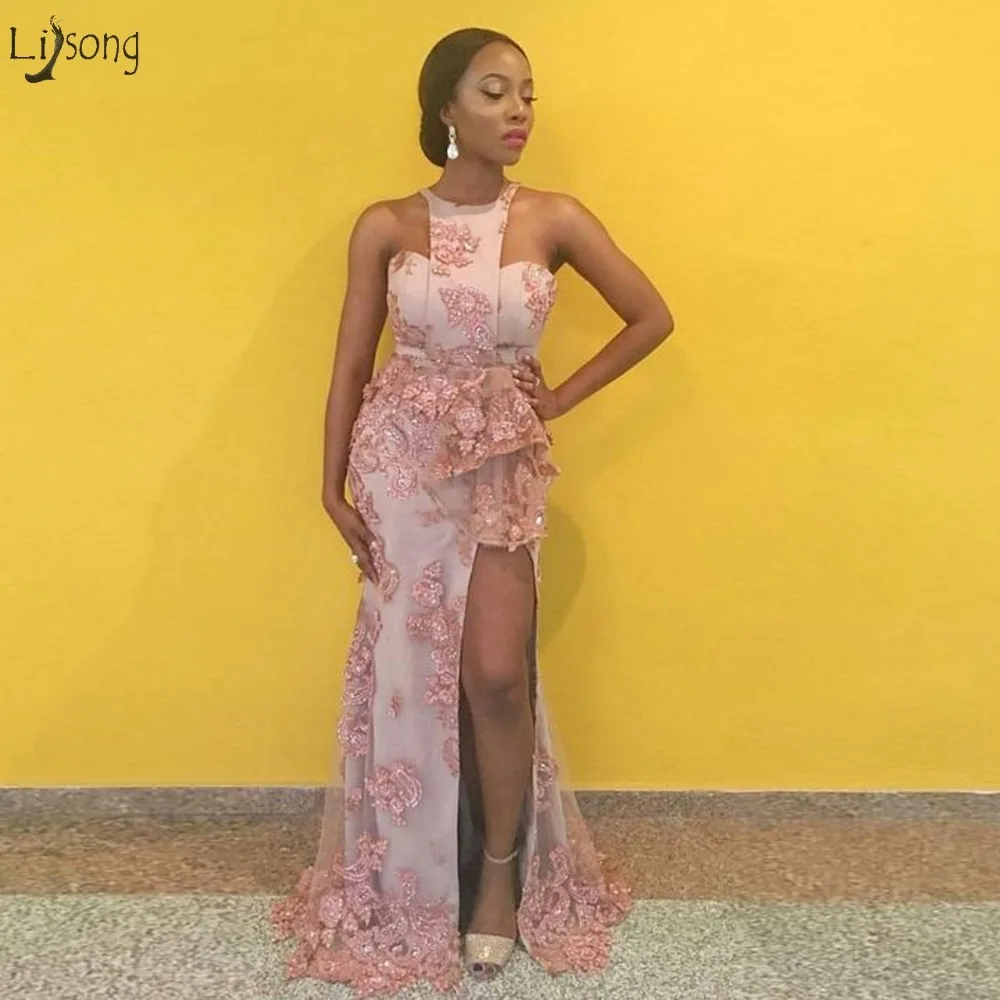 Fashion Gonna Flower Pink Mermaid Evening Dresses 2019 Sexy High Side Split Lace Beaded Long African Prom Gowns Abendkleider
Fashion Gonna Flower Pink Mermaid Evening Dresses 2019 Sexy High Side Split Lace Beaded Long African Prom Gowns Abendkleider