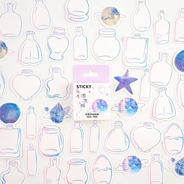 Wishing drift bottle Decorative Stationery mini Stickers set Scrapbooking DIY Diary Album Stick Lable
Wishing drift bottle Decorative Stationery mini Stickers set Scrapbooking DIY Diary Album Stick Lable