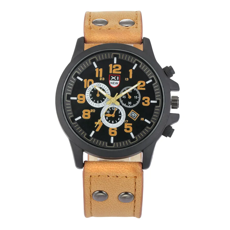 Top Brand XINEW Watches Men Fashion Leather Strap Date Calendar Military Army Casual Quartz Watch Reloj Hombre Montre Homme 2020
Top Brand XINEW Watches Men Fashion Leather Strap Date Calendar Military Army Casual Quartz Watch Reloj Hombre Montre Homme 2020