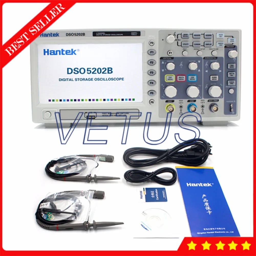 200MHz 1GSa/s 1M LCD Digital osciloscopio with Hantek DSO5202B digital storage oscilloscope 2 Channels Portable Scopemeter
200MHz 1GSa/s 1M LCD Digital osciloscopio with Hantek DSO5202B digital storage oscilloscope 2 Channels Portable Scopemeter