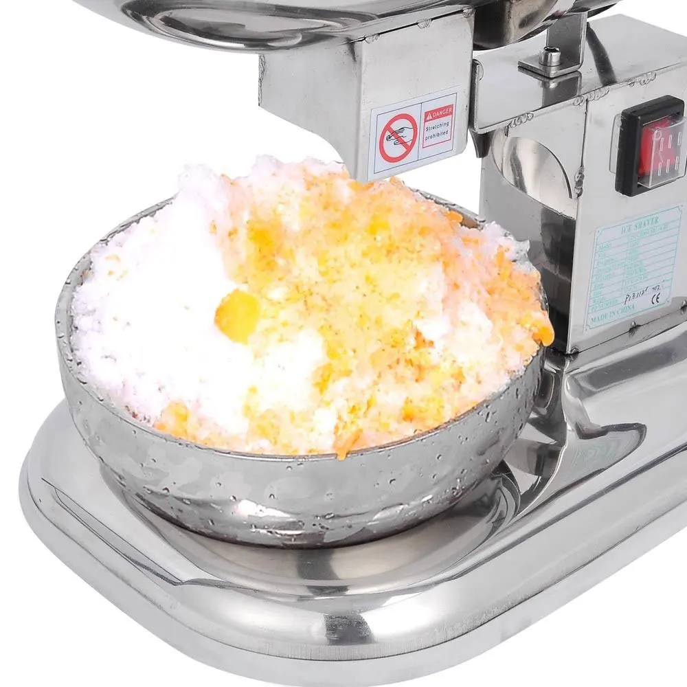 Electric Stainless Steel Commercial Ice Crusher Smoothie Ice Shaved Ice Machine with a capacity of 180kg/h ice crusher
Electric Stainless Steel Commercial Ice Crusher Smoothie Ice Shaved Ice Machine with a capacity of 180kg/h ice crusher
