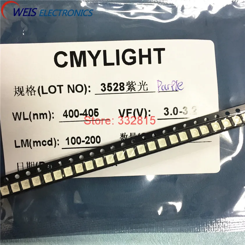 100 шт. 3528 Фиолетовый SMD светодиодный 1210 3,0-3,2 нм-в светильник УФ светодиодная фиолетовая лампа бусины RoHs Бесплатная доставка
100 шт. 3528 Фиолетовый SMD светодиодный 1210 3,0-3,2 нм-в светильник УФ светодиодная фиолетовая лампа бусины RoHs Бесплатная доставка