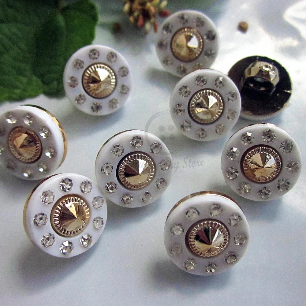 144pcs 11.5mm shank rhinestone buttons for shirt garment sewing accessories headwear bag Diy craft decortive materials supplies
144pcs 11.5mm shank rhinestone buttons for shirt garment sewing accessories headwear bag Diy craft decortive materials supplies