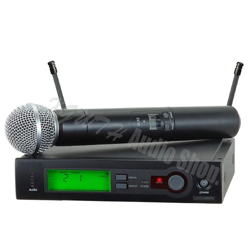 SLX SLX24 SM58 58 Профессиональный UHF беспроводной микрофон Система Динамический