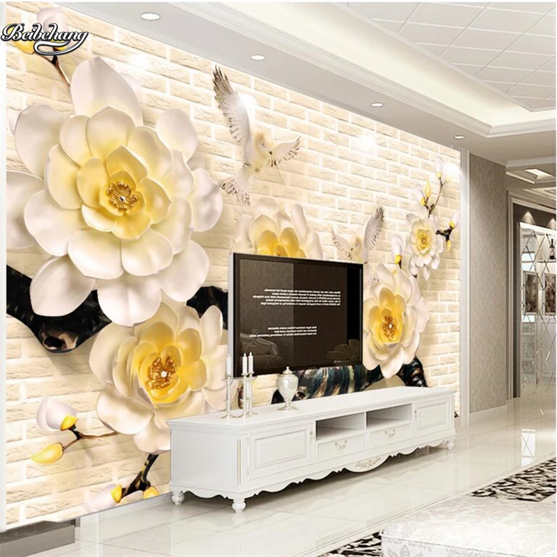 beibehang 3d Carved Beige Yellow Camellia Sculpture TV Wall Background Customized Large Mural Nonwovens Wallpaper
beibehang 3d Carved Beige Yellow Camellia Sculpture TV Wall Background Customized Large Mural Nonwovens Wallpaper