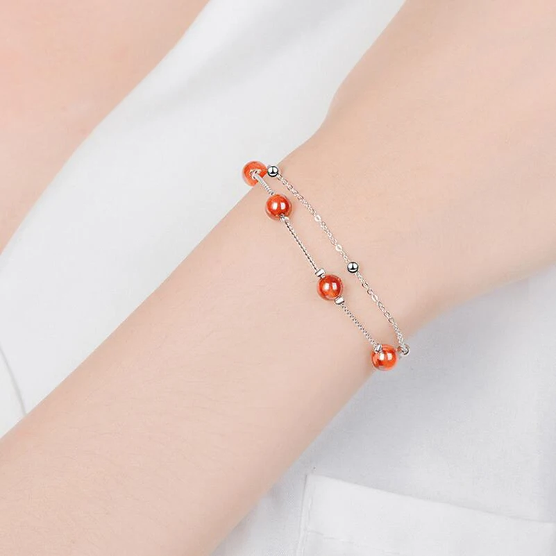 2019 New Strawberry Round Shape Crystal Double Bracelet For Women Female Han Version Pink Peach Clavicle Chain Contracted
2019 New Strawberry Round Shape Crystal Double Bracelet For Women Female Han Version Pink Peach Clavicle Chain Contracted