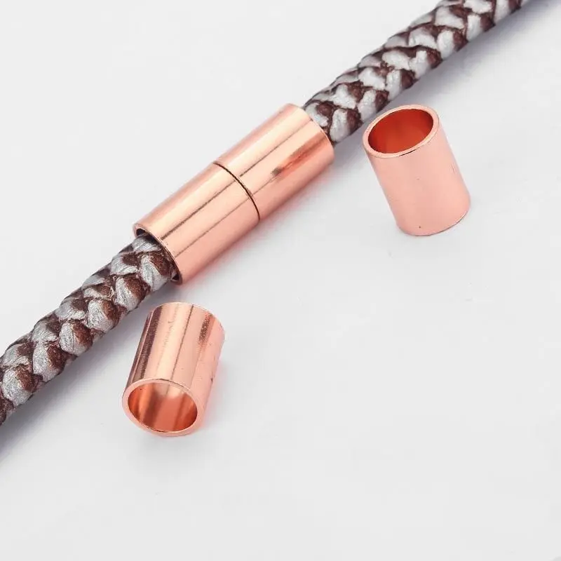 10pcs Rose Gold Long Tube Slider Spacers Beads For 10mm Round Or Licorice Leather Cord
10pcs Rose Gold Long Tube Slider Spacers Beads For 10mm Round Or Licorice Leather Cord