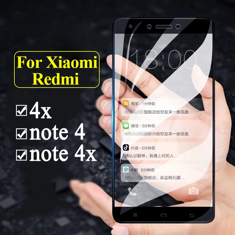 Protective glass on ksiomi redmi note 4x note4x x4 for xiaomi xiaomei not 4 x tremp tempered xaomi xiomi redme screen protector | Мобильные