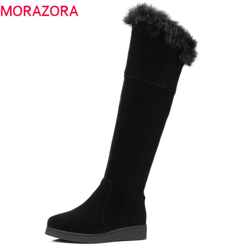 Женские сапоги на молнии MORAZORA, черные сапоги до колена, с круглым носком, большие размеры 34-45, 2021
Женские сапоги на молнии MORAZORA, черные сапоги до колена, с круглым носком, большие размеры 34-45, 2021