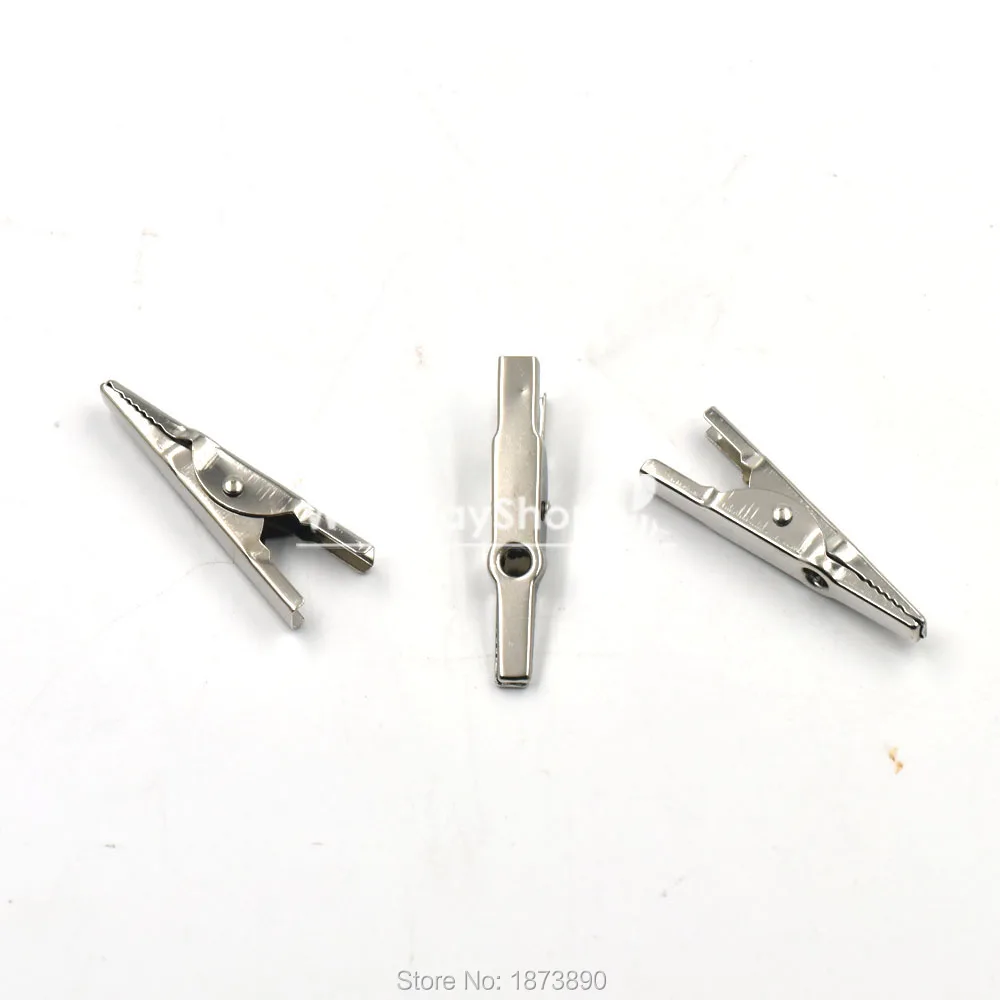 50 шт 1 3/4 ''x 0 25'' зажим аллигатора для проводов Держатель фото ID карты