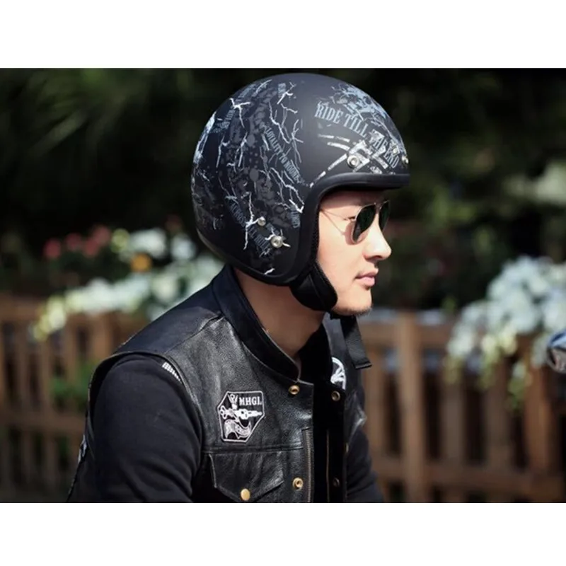 

Мотоциклетный шлем THH, винтажные шлемы с открытым лицом, шлем casco, можно добавить viseira bolha, ретро реактивный шлем для скутера vespa, полулицевой ш...