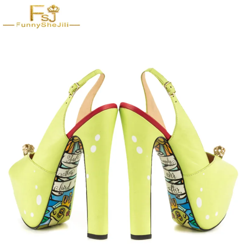 Women Shoes Ladies Pumps 2021 Spring Autumn Light Yellow Slingback Printed Platform Heels Plus Size Shoes 11 12 13
Women Shoes Ladies Pumps 2021 Spring Autumn Light Yellow Slingback Printed Platform Heels Plus Size Shoes 11 12 13