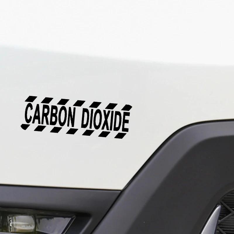 QYPF см предупреждающая графическая Автомобильная наклейка с диоксидом углерода