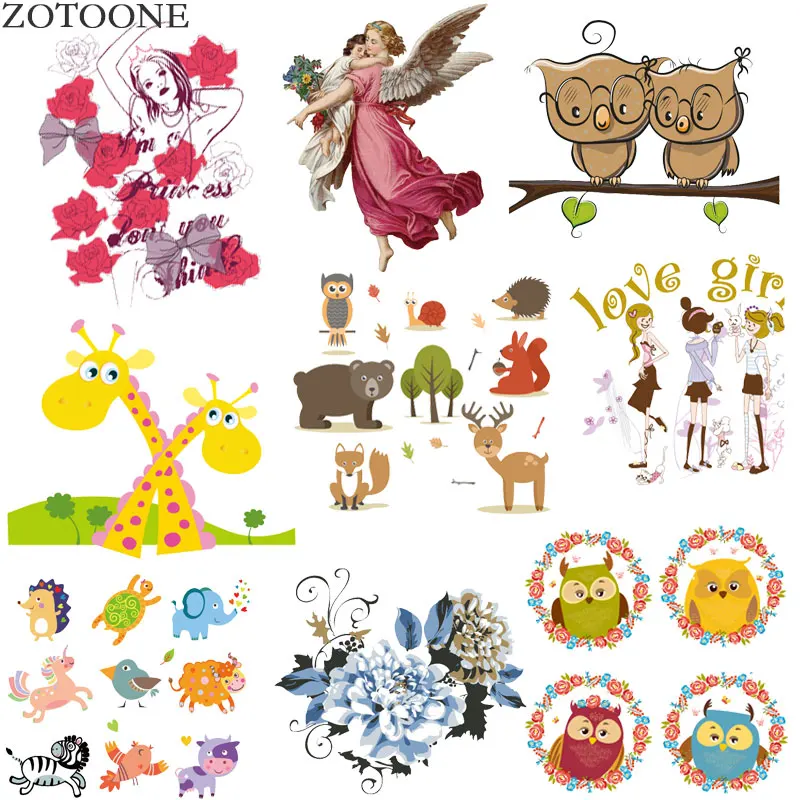 Cartoon animals Patches Iron on and Angel for Clothing DIY T-Shirts Applique Washable Heat Transfer Vinyl Stickers Press D
Cartoon animals Patches Iron on and Angel for Clothing DIY T-Shirts Applique Washable Heat Transfer Vinyl Stickers Press D