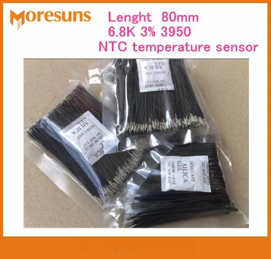 Free Ship 100pcs 6.8K 3% 3950 black ntc wire 1332/26#200 degree length 80mm tail immersion tin4mm NTC temperature sensor
Free Ship 100pcs 6.8K 3% 3950 black ntc wire 1332/26#200 degree length 80mm tail immersion tin4mm NTC temperature sensor
