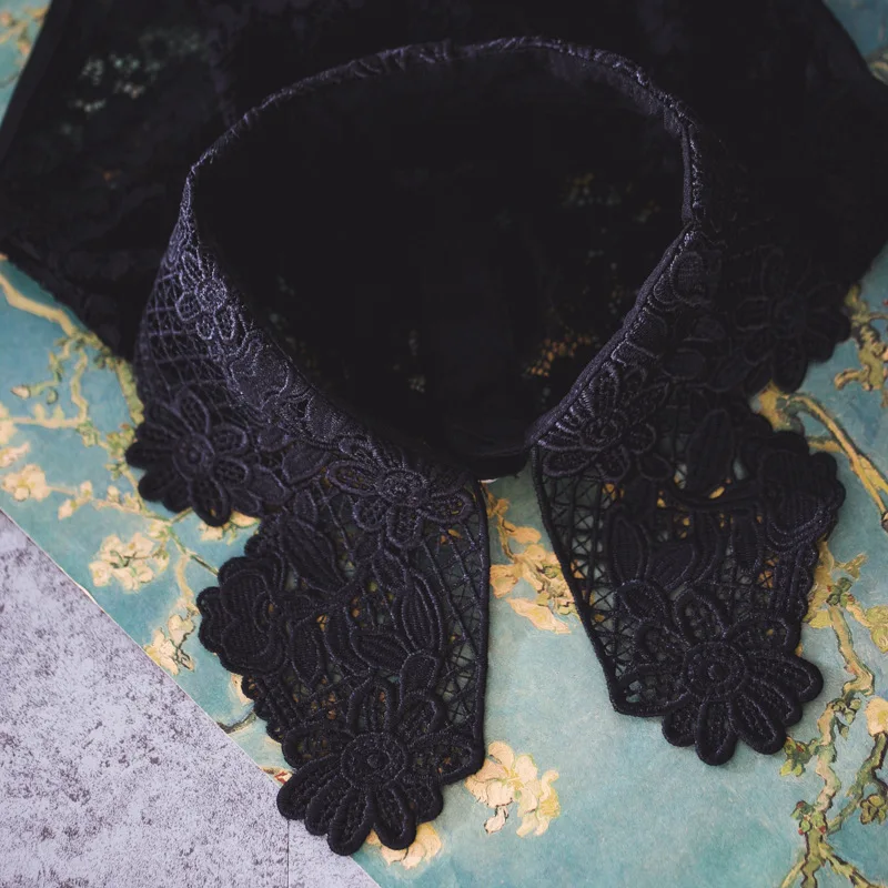 Decorative Hollow detachable Pointed collar bodice shirt collar with sweater shirt lace edge fashion wild Flower hook Peter pan
Decorative Hollow detachable Pointed collar bodice shirt collar with sweater shirt lace edge fashion wild Flower hook Peter pan