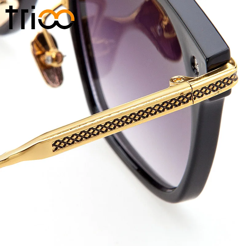 TRIOO Male Sunglasses Gold Metal Cool Sun Glasses For Men Fashion Brand Designer Shades Small Face Shape Frame Oculos Eyewear
TRIOO Male Sunglasses Gold Metal Cool Sun Glasses For Men Fashion Brand Designer Shades Small Face Shape Frame Oculos Eyewear