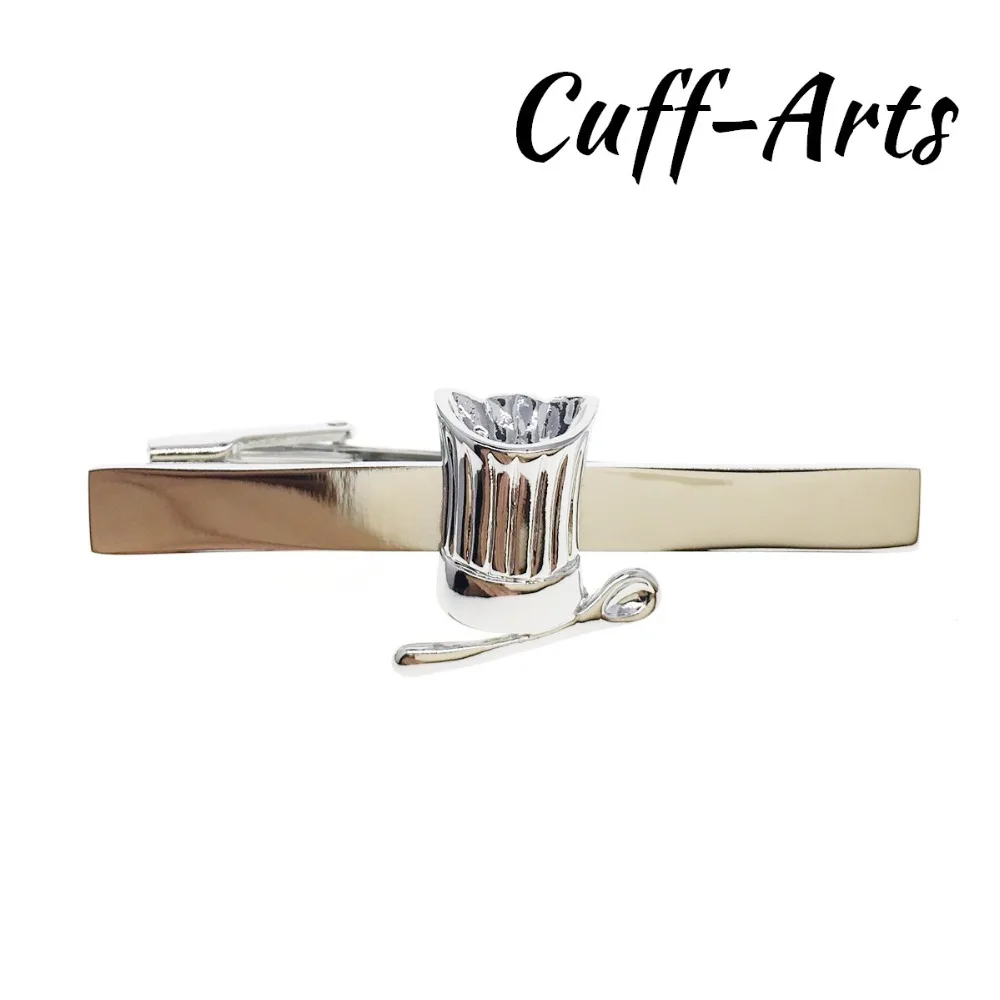 Tie Clip For Men Fashion Cook Chefs Hat and Spoon Tie Clip Silver Color Male Business Gift for Mens Jewelry by Cuffarts T10017
Tie Clip For Men Fashion Cook Chefs Hat and Spoon Tie Clip Silver Color Male Business Gift for Mens Jewelry by Cuffarts T10017