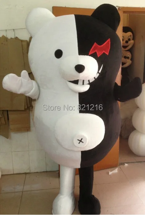 EMS Free shipping Halloween Outfit Costumes suit Black and white bear cartoon mascot costume for adults show
EMS Free shipping Halloween Outfit Costumes suit Black and white bear cartoon mascot costume for adults show