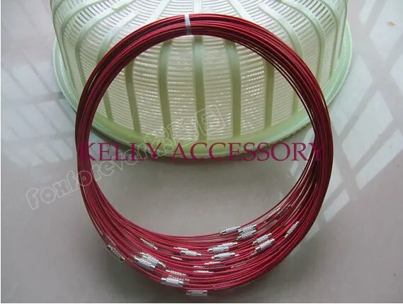 50pcs/lot 18inch Dark Red Memory Wire Chokers Necklaces Cords Fit Fashion Jewelry Necklace DIY Making
50pcs/lot 18inch Dark Red Memory Wire Chokers Necklaces Cords Fit Fashion Jewelry Necklace DIY Making