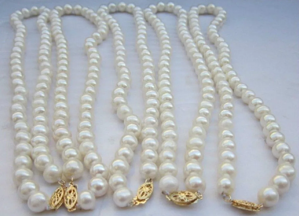 Hot New 7-8mm 5PCS Akoya AA white Cultivation pearl necklace earring gift
Hot New 7-8mm 5PCS Akoya AA white Cultivation pearl necklace earring gift