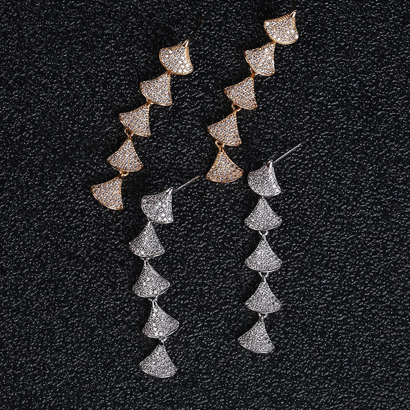 Trendy Geometric drop dangle Earrings For Women Accessories Full Cubic Zirconia Earrings Jewelry pendientes mujer moda E5589
Trendy Geometric drop dangle Earrings For Women Accessories Full Cubic Zirconia Earrings Jewelry pendientes mujer moda E5589