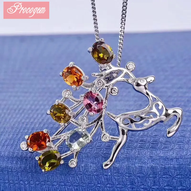 Nature Tourmaline brooches Free shipping S925 silver reindeer brooches Genuine Gemstone for wedding female fine Jewelry #816
Nature Tourmaline brooches Free shipping S925 silver reindeer brooches Genuine Gemstone for wedding female fine Jewelry #816
