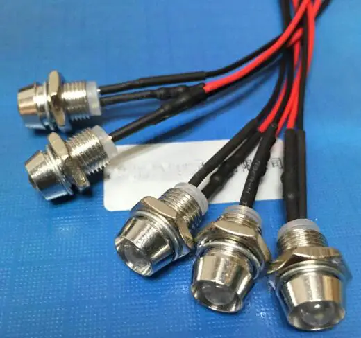 24V With Metal LED Holder F5 5mm White Red Green Blue Yellow Orange RGB LED Lamp Light With 20cm Wire x 100pcs
24V With Metal LED Holder F5 5mm White Red Green Blue Yellow Orange RGB LED Lamp Light With 20cm Wire x 100pcs