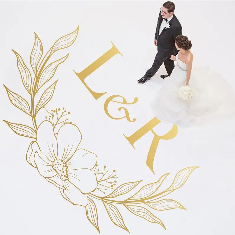 Floral Wedding Floor Stickers Custom Initial Letters Vinyl Decal Marriage Ceremony Decoration Party Dance Floor Sticker AZ845
Floral Wedding Floor Stickers Custom Initial Letters Vinyl Decal Marriage Ceremony Decoration Party Dance Floor Sticker AZ845