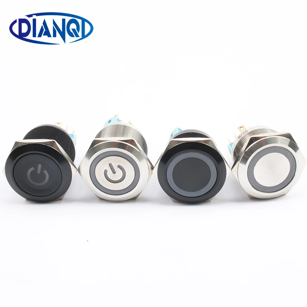 22mm Waterproof Metal Push Button Switch With LED light RED BLUE GREEN YELLOW Self-locking and Momentary
22mm Waterproof Metal Push Button Switch With LED light RED BLUE GREEN YELLOW Self-locking and Momentary