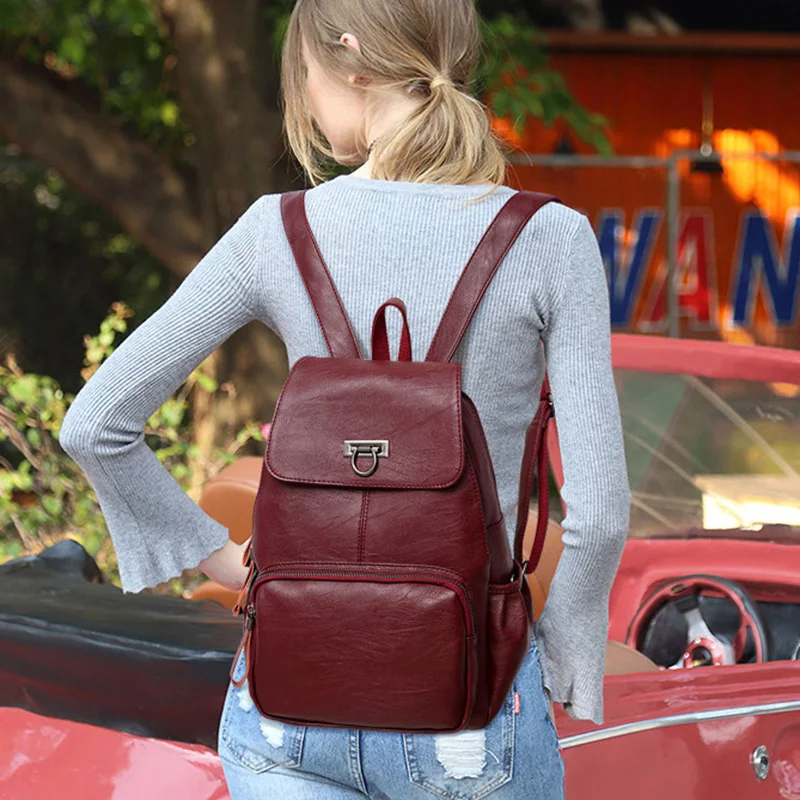 High Quality Women Genuine/Real Leather Backpacks School Bags for Teenagers Famous Brand mochila 2019 Travel Bagpacks back bag
High Quality Women Genuine/Real Leather Backpacks School Bags for Teenagers Famous Brand mochila 2019 Travel Bagpacks back bag