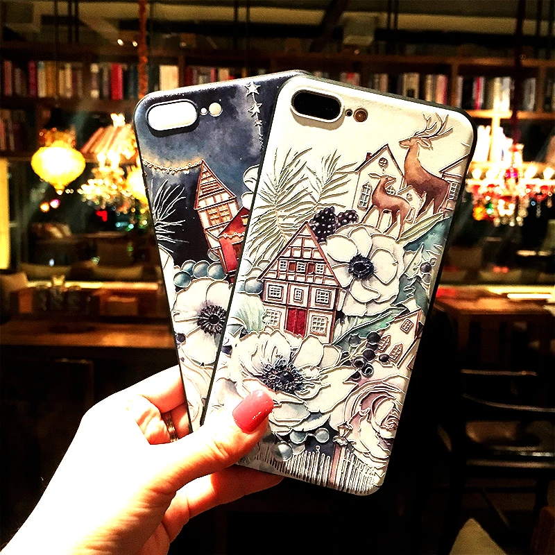 Силиконовый матовый 3D чехол с тиснением для iPhone 6 plus 6s X 7 8 XR XS Max 11 pro Max|phone cases|3d phone