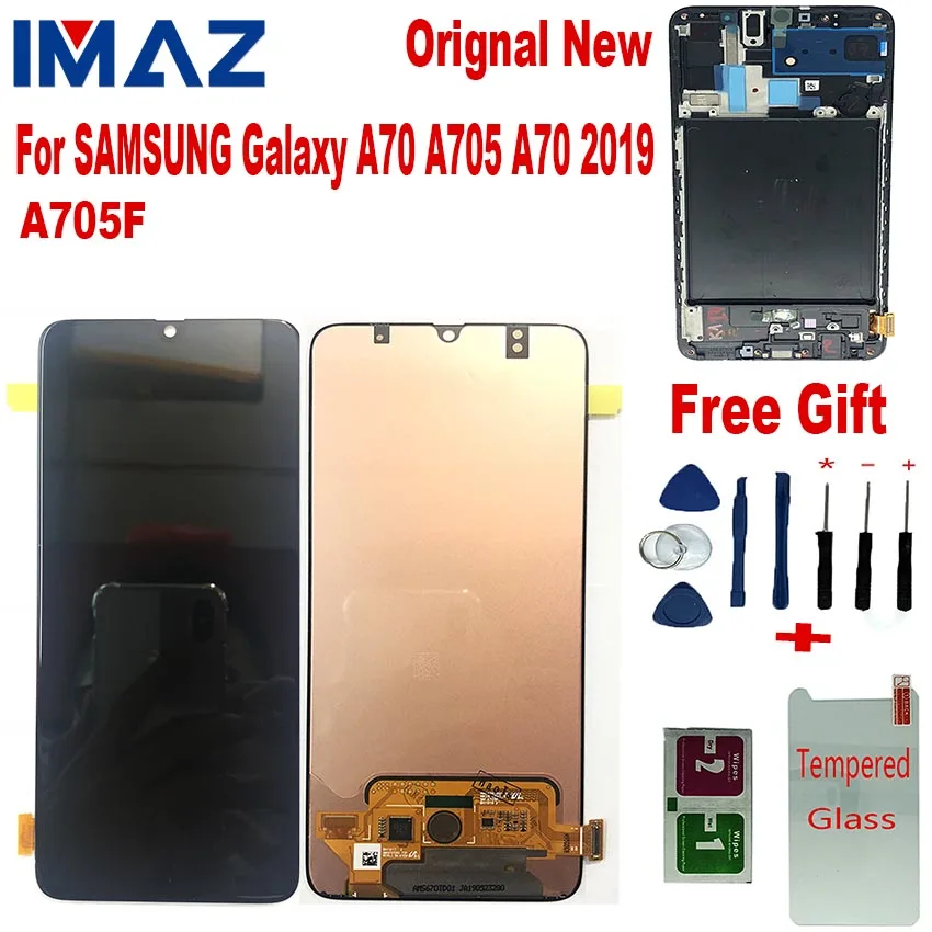 IMAZ оригинальный SUPER AMOLED 6,7 "для Samsung galaxy A70 2019 A705 A705F A705DS сенсорный экран дигитайзер в сборе для A70 ЖК-дисплей + рамка
IMAZ оригинальный SUPER AMOLED 6,7 "для Samsung galaxy A70 2019 A705 A705F A705DS сенсорный экран дигитайзер в сборе для A70 ЖК-дисплей + рамка
